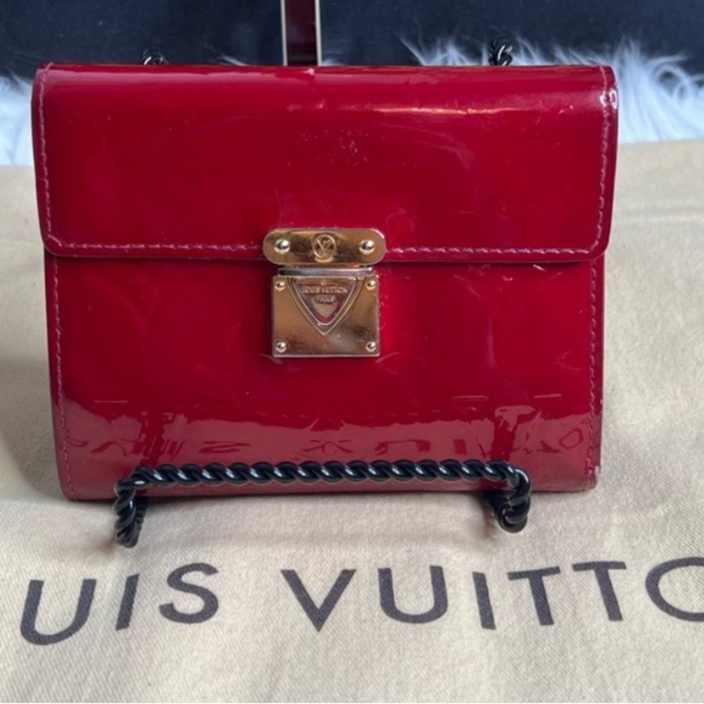 Louis Vuitton Red Patent Leather Wallet